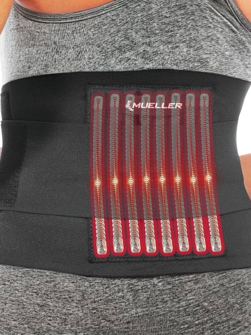 MUELLER Sports Medicine Adjustable Back Brace, Ideal for Upper and Lower Back